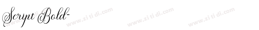 Script Bold字体转换